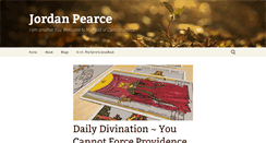 Desktop Screenshot of jordanpearce.com